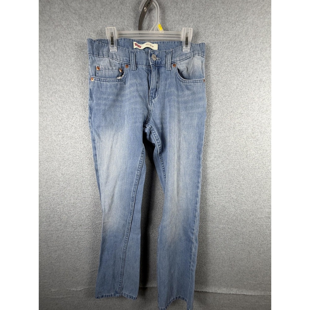 Levi's 511 Slim Jeans Boys 14 Blue Light Wash Stretch‎ Straight Denim Pants